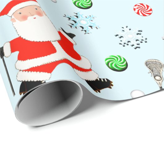 Creatieve Lacrosse Kerst Cadeaupapier (Rol Hoek)