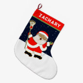 Creatieve Lacrosse Kerstgeschenken Grote Kerstsok (Voorkant (Hangend))