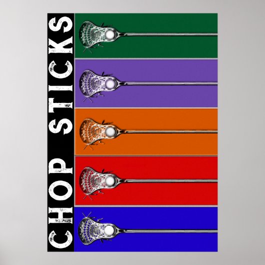 Creatieve Lacrosse Poster (Voorkant)