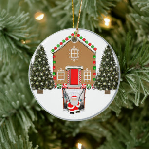 Creatieve Lacrosse-verzamelaarsitem Keramisch Ornament