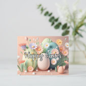 Creatieve lente gelukkige Pasen collage Briefkaart (Staand voorkant)