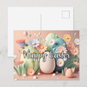 Creatieve lente gelukkige Pasen collage Briefkaart (Voorkant / Achterkant)