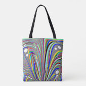 Creatieve lijnen tote bag (Achterkant)