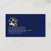 Creatieve loodgieter Home Piping Visitekaartje (Achterkant)