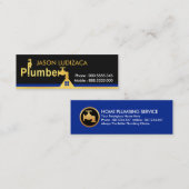 Creatieve loodgieter stromend water mini visitekaartje (Voorkant / Achterkant)