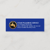 Creatieve loodgieter stromend water mini visitekaartje (Achterkant)