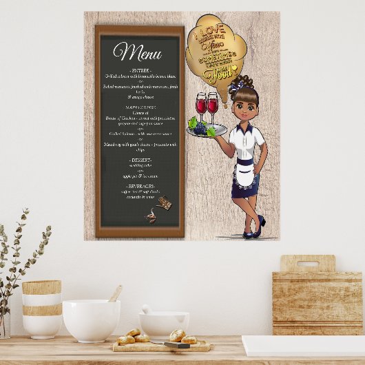 Creatieve Magie Café decor Poster (Keuken)
