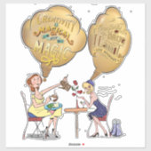 Creatieve Magie Pauze Tijd met Vrienden Sticker (Vel)