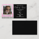 Creatieve Make-up Haar Wimper Foto Kaart QR Code Visitekaartje (Voorkant / Achterkant)