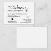 Creatieve makelaar promotie Valentijnsdag Notitiekaartje (Voorkant / Achterkant)