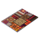 Creatieve megareeks naadloze patronen geïnspireerd notitieboek (Linkerzijde)