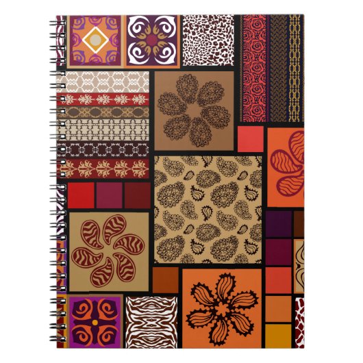 Creatieve megareeks naadloze patronen geïnspireerd notitieboek (Voorkant)
