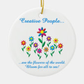 Creatieve mensen keramisch ornament (Voorkant)