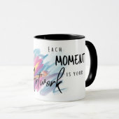 Creatieve Mindfulness Kunst Cadeau Hem Haar Koffie Mok (Voorkant rechts)
