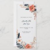 Creatieve minimalistische huwelijksuitnodiging Kaa (Voorkant)