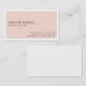 Creatieve minimalistische moderne chique vlakte tr visitekaartje (Voorkant / Achterkant)