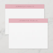 Creatieve minimalistische moderne Roos gouden Sjab Notitiekaartje (Voorkant / Achterkant)