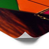 Creatieve mode foto. Vrouw met oorbellen Poster (Hoek)