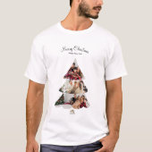 Creatieve Moderne Kerstboom Fotocollage T-shirt (Voorkant)