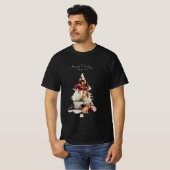 Creatieve Moderne Kerstboom Fotocollage T-shirt (Voorkant volledig)