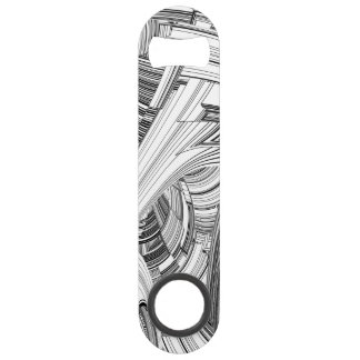 Creatieve moderne kunst zwart en wit speed flessenopener