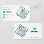 Creatieve Moderne Medische Dienst Wit Visitekaartje (Voorkant / Achterkant)