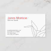 Creatieve Moderne Origami Crane Visitekaartje (Voorkant)