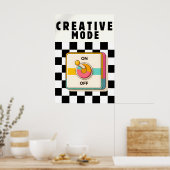 Creatieve Modus Poster, Retro Switch Pop Art Print (Keuken)
