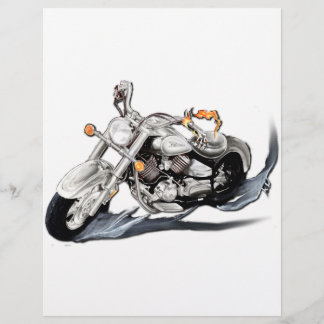 Creatieve motorfiets flyer