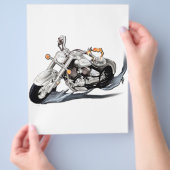 Creatieve motorfiets flyer (Hand)