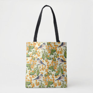 Creatieve naadloze patroonachtergrond, versierd me tote bag