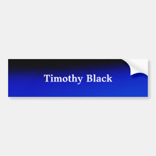 Creatieve Nacht Blauw Elegante Vlakke Moderne Stij Bumpersticker