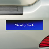 Creatieve Nachtblauw Elegante Duidelijke Moderne S Bumpersticker (Op auto)