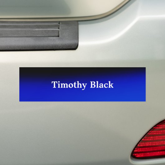 Creatieve Nachtblauw Elegante Duidelijke Moderne S Bumpersticker (Op auto)