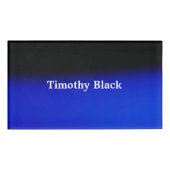 Creatieve Nachtblauw Elegante Duidelijke Moderne S Naambadge (Voorkant)