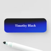 Creatieve Nachtblauw Elegante Duidelijke Moderne S Naamplaatje (In situ)