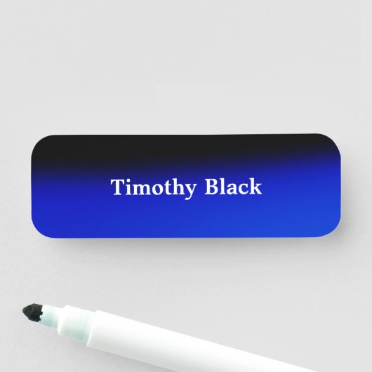 Creatieve Nachtblauw Elegante Duidelijke Moderne S Naamplaatje (In situ)