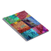 Creatieve namaak batik quiltvierkanten notitieboek (Rechterzijde)