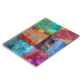 Creatieve namaak batik quiltvierkanten notitieboek (Linkerzijde)