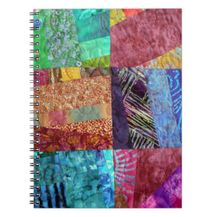 Creatieve namaak batik quiltvierkanten notitieboek