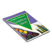 Creatieve notities met naam van de ontvanger notitieboek (Rechterzijde)