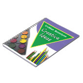 Creatieve notities met naam van de ontvanger notitieboek (Linkerzijde)