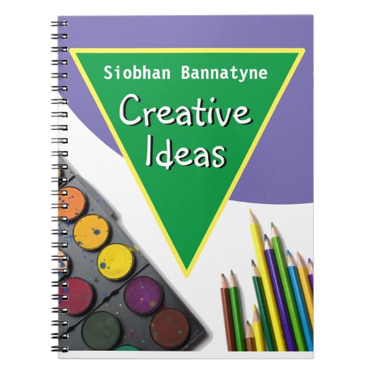Creatieve notities met naam van de ontvanger notitieboek (Voorkant)