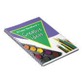 Creatieve notities met naam van de ontvanger notitieboek (Rechterzijde)