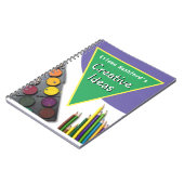 Creatieve notities met naam van de ontvanger notitieboek (Linkerzijde)