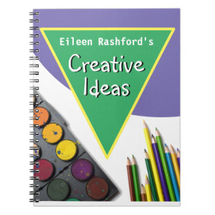 Creatieve notities met naam van de ontvanger notitieboek