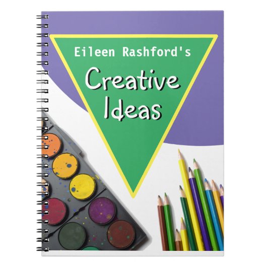 Creatieve notities met naam van de ontvanger notitieboek (Voorkant)