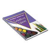 Creatieve notities met naam van de ontvanger notitieboek (Rechterzijde)