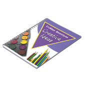 Creatieve notities met naam van de ontvanger notitieboek (Linkerzijde)