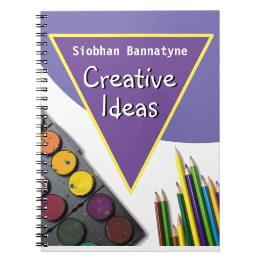 Creatieve notities met naam van de ontvanger notitieboek (Voorkant)